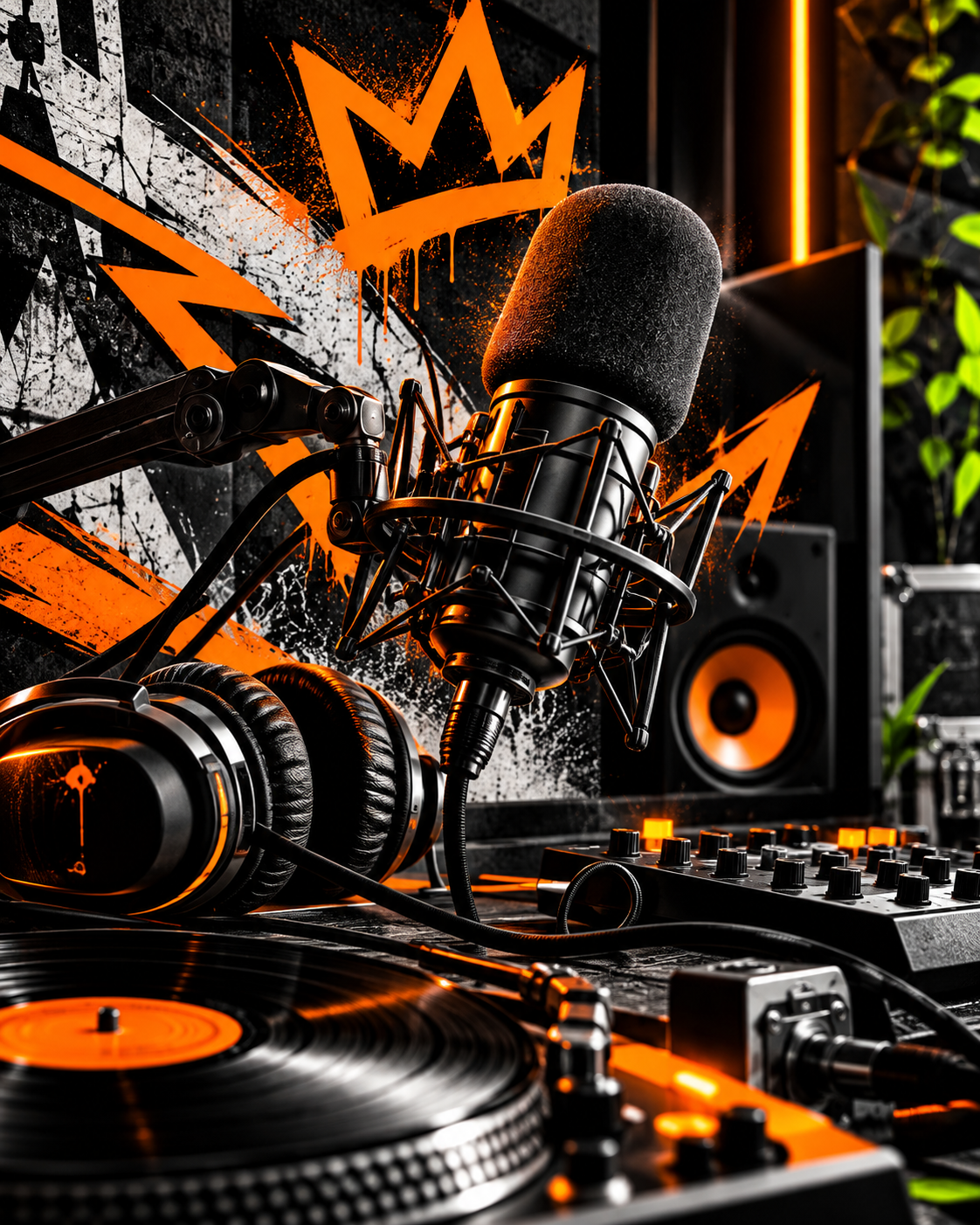 Estúdio de podcast do Portal Rap Nacional